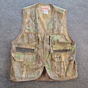 Vintage Winchester Vest Mens Medium Conceal Trebark II Camo Hunting Game Outdoor